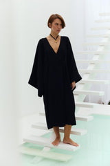 Santorini kimono, black