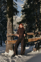 Classic trousers, chocolate