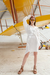 Shirt dress, cream